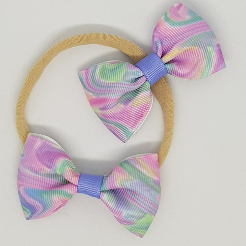 2.5 Inch Tuxedo Hair Bows - Camouflage