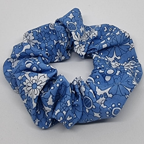 Scrunchies - Blue & White Floral