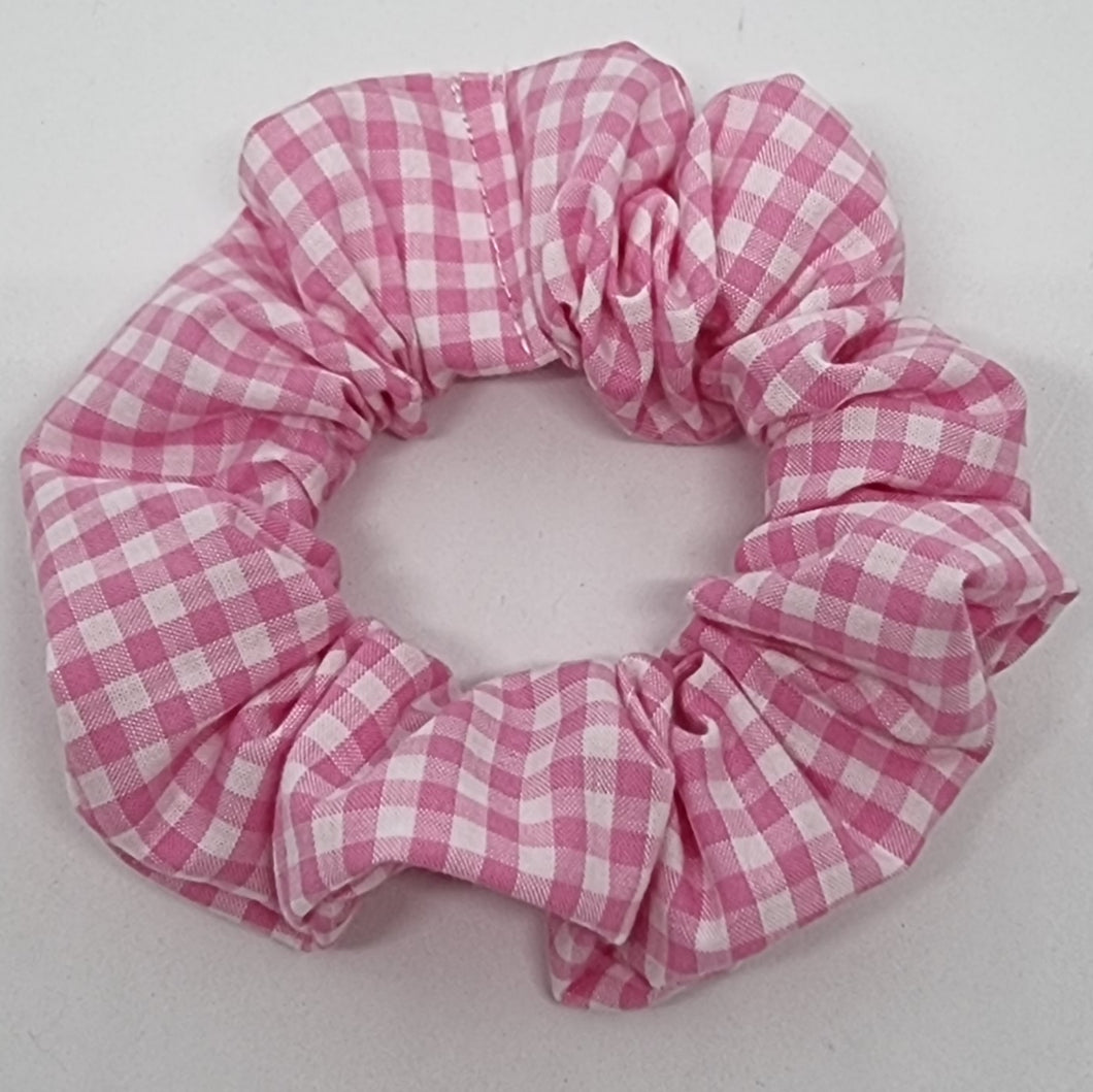 Scrunchies - Pink & White Check