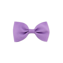 2.5 Inch Tuxedo Hair Bows - Purples