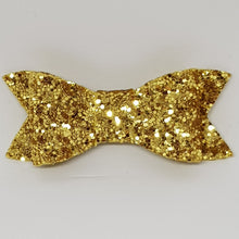 2.75 Inch Ivy Chunky Glitter Bow - Yellow Gold