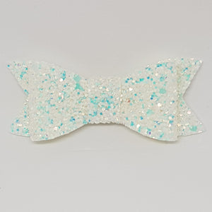 2.75 Inch Ivy Chunky Glitter Bow - Glass Slipper