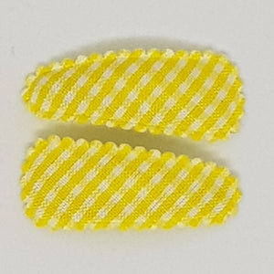 3 cm Snap Clip Sets of 2 - Gingham