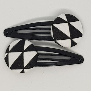 Large Button 5 cm Snap Clips - Triangles