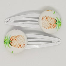 Large Button 5 cm Snap Clips - Pineapples