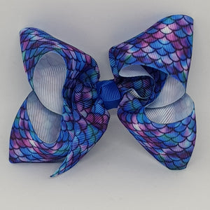 4 Inch Boutique Bow - Mermaid Scale