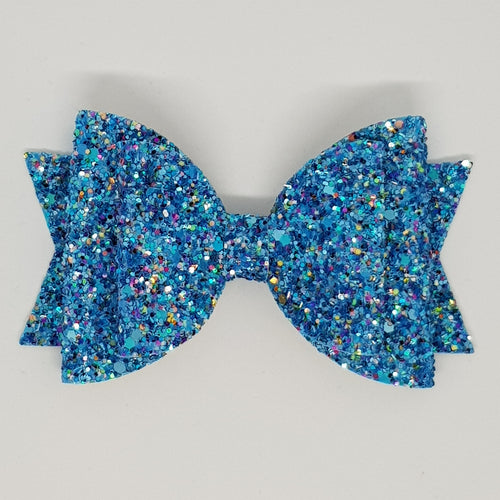 4.3 Inch Natalie Bow - Mermaizing Frosted Glitter