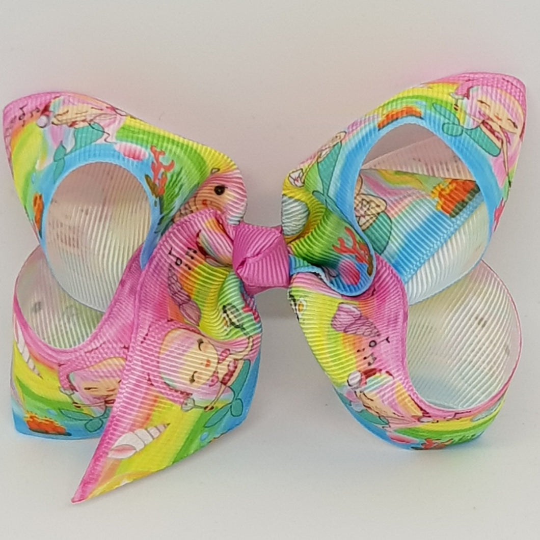 4 Inch Boutique Bow - Mermaids
