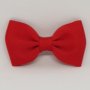 2.5 Inch Tuxedo Hair Bows - Reds