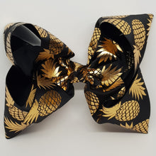 8 Inch Boutique Bow - Pineapple Gold Foil