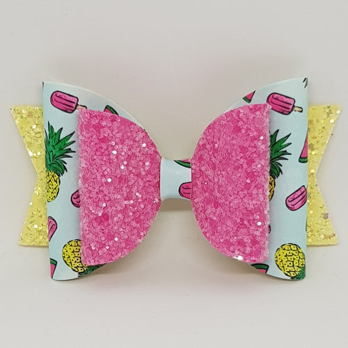 4.3 Inch Natalie Bow - Tropical Icy Fruits