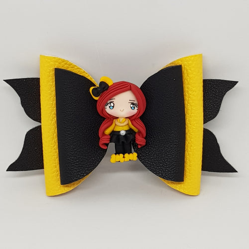 4.75 Inch Mackenzie Leatherette Bow - Emma
