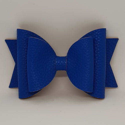 4.3 Inch Natalie Bow - Cobalt Blue Leatherette