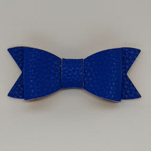 2.75 Inch Ivy Leatherette Bow - Cobalt