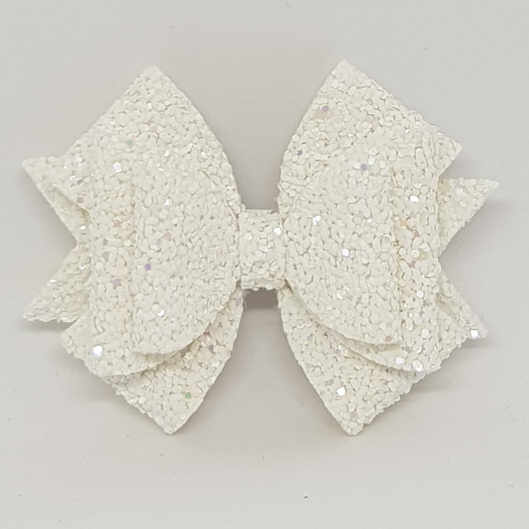 2.75 Inch Ameeah Bow - Snow White