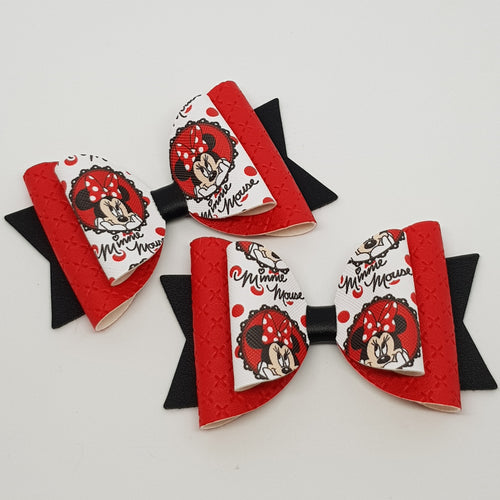 4.3 Inch Natalie Bow - Minnie Mouse