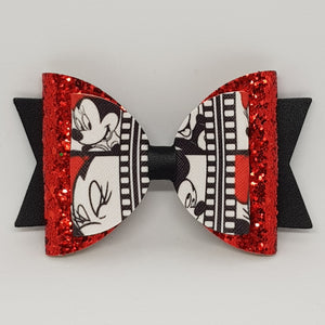 4.3 Inch Natalie Bow - Mickey & Minnie Mouse