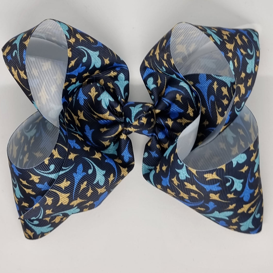 8 Inch Boutique Bow - Moroccan Print