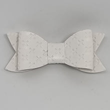 2.75 Inch Ivy Embossed Cross Stitch Bows - Black to White