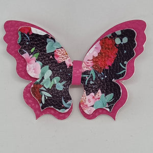 Double Fancy Butterfly Clip - Sweetheart Roses