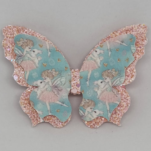 Double Fancy Butterfly Clip - Bunny Love