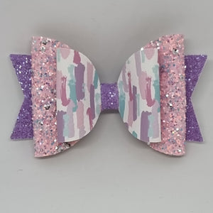 4.3 Inch Natalie Bow - Pastel Abstract
