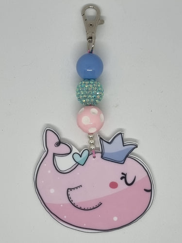 Key Ring / Bag Bling - Whale Princess
