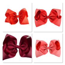 8 Inch Boutique Bow - Reds
