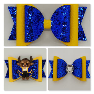 4.3 Inch Deluxe Natalie Bow - Beast Inspired