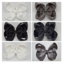 4 Inch Boutique Bow - Black to White