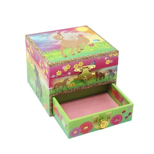 Horse Meadow Small Music Box
