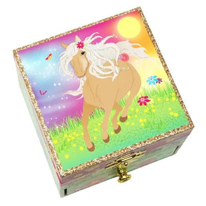 Horse Meadow Small Music Box