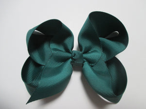 4 Inch Boutique Bow - Greens