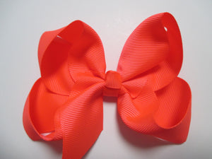 4 Inch Boutique Bow - Yellow & Oranges