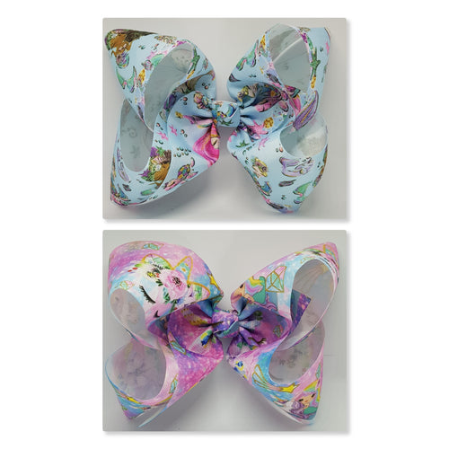 8 Inch Boutique Bow - Mermaid