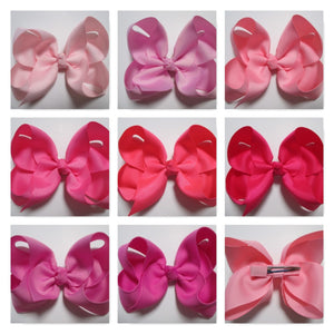 4 Inch Boutique Bow - Pinks