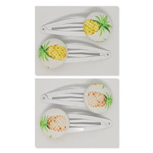 Large Button 5 cm Snap Clips - Pineapples