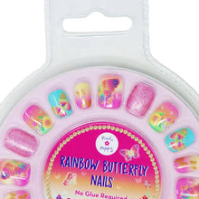 Rainbow Butterfly Press On Nails